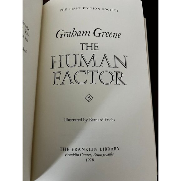 The Human Factor by Graham Greene 1978 Leather Limited First Edition Franklin - Picture 6 of 9